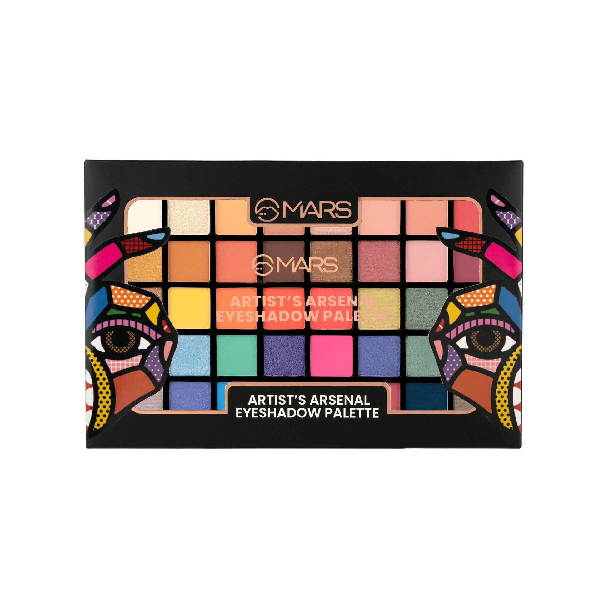 MARS Cosmetics Artist's Arsenal Eyeshadow Palette - 2 - Swadesiicart