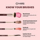 MARS Cosmetics Professional Makeup Brush - Set Of 12 - Swadesiicart