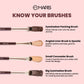 MARS Cosmetics Professional Makeup Brush - Set Of 12 - Swadesiicart