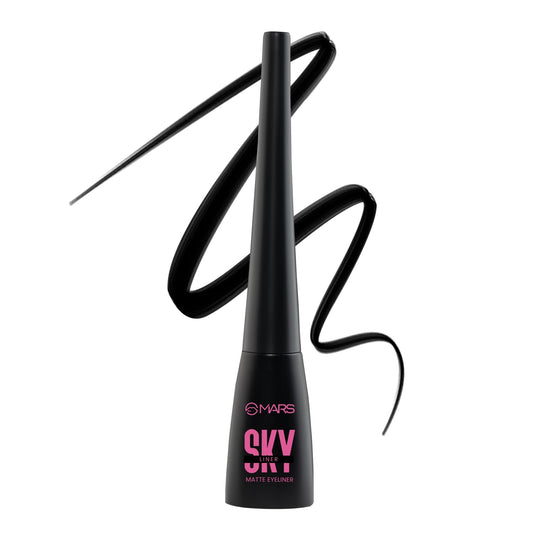 MARS Cosmetics Sky Liner Liquid Black Eyeliner - Swadesiicart