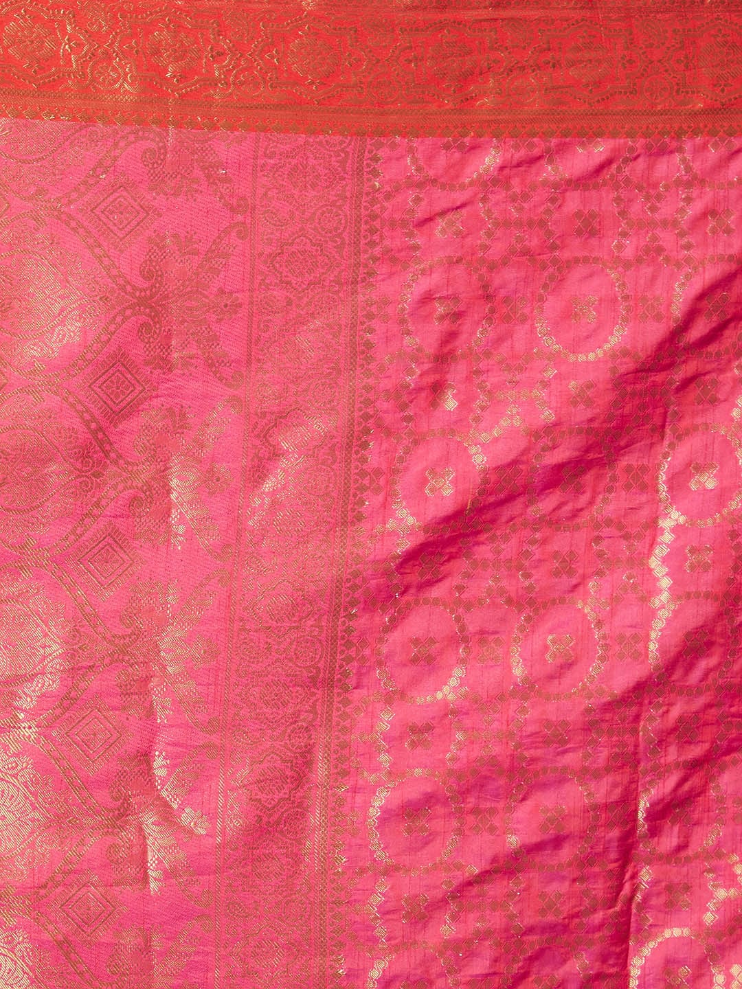 Mitera Pink Woven Design Banarasi Saree | Swadesiicart