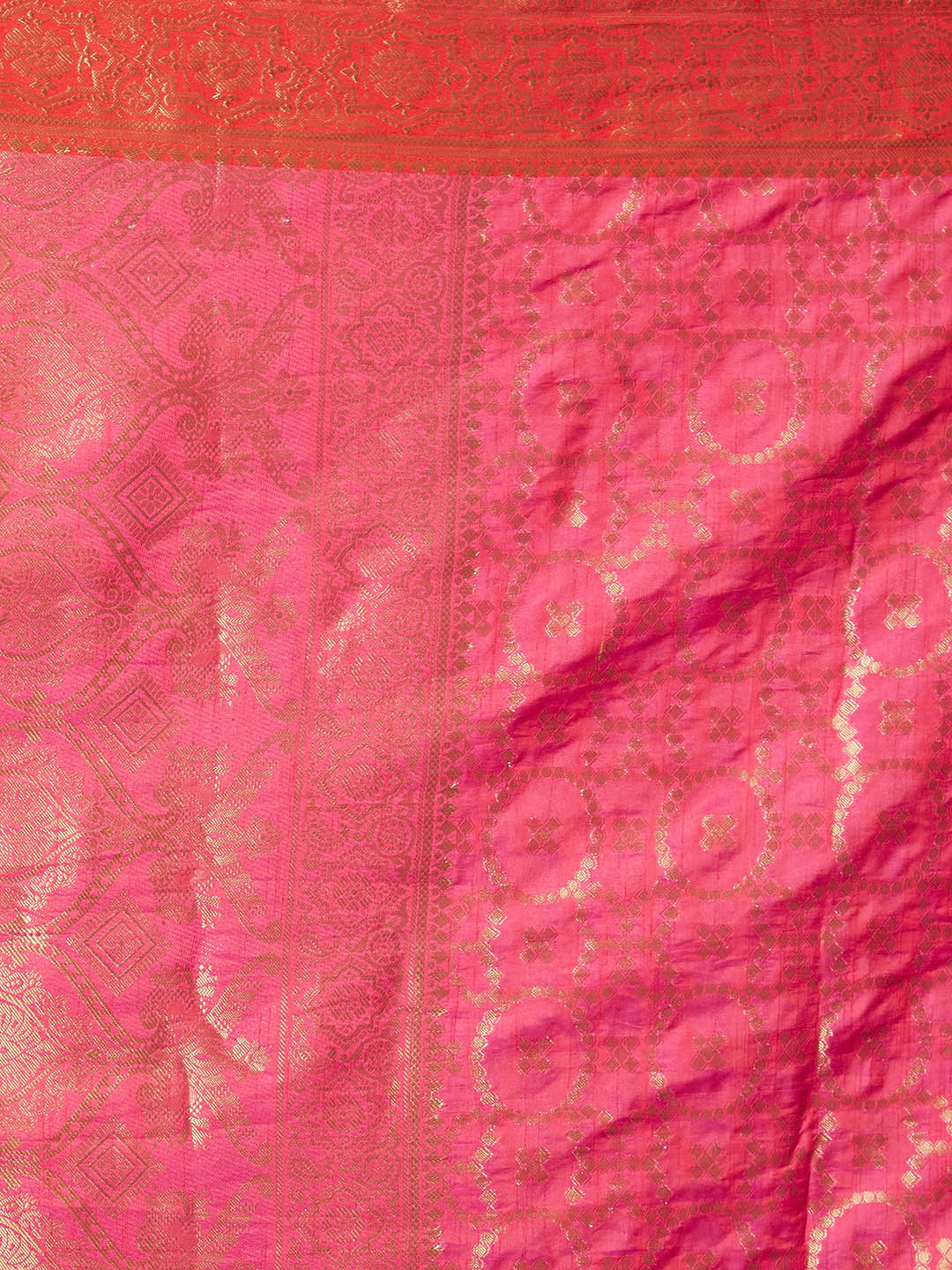 Mitera Pink Woven Design Banarasi Saree | Swadesiicart