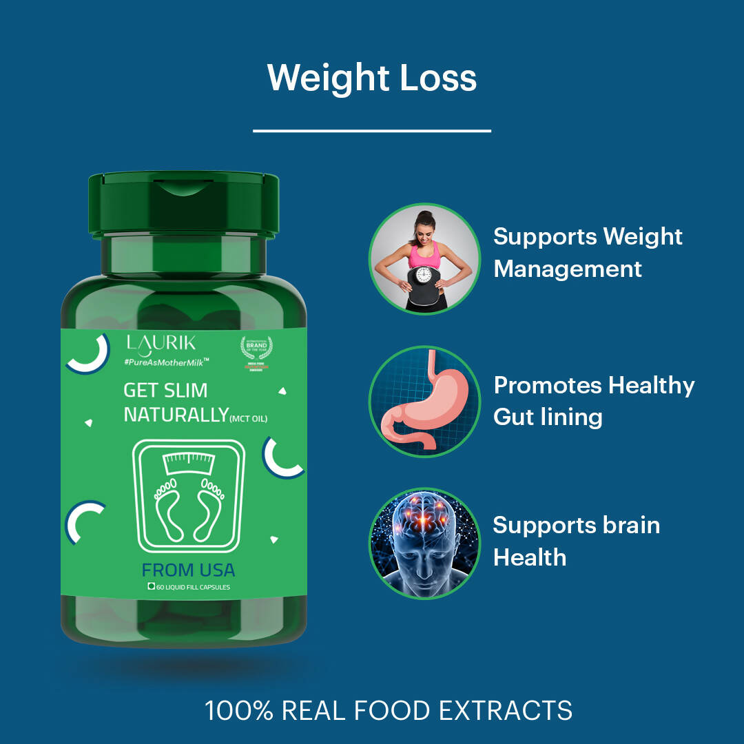 Laurik Mct Oil Capsules For Weightloss | Swadesiicart