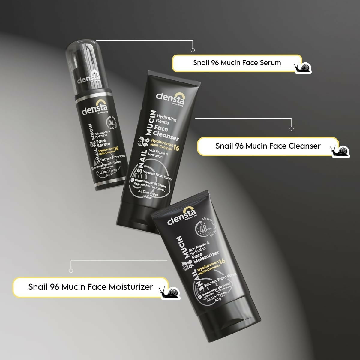 Clensta Snail 96 Mucin Skin Repair Gentle Face Cleanser - Swadesiicart