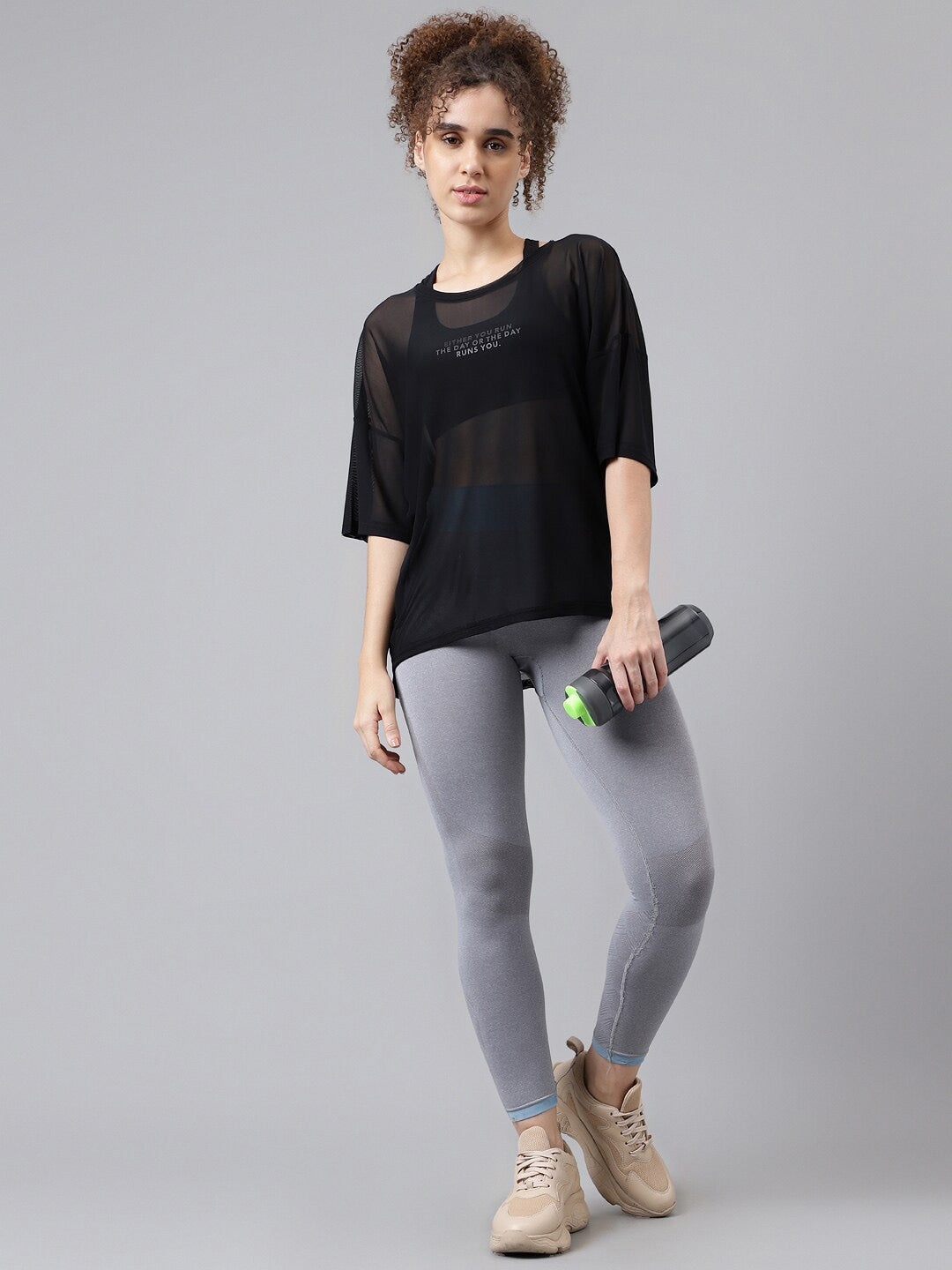 MKH Typography Printed Dri-FIT Relaxed Fit Sports T-shirt - Swadesiicart