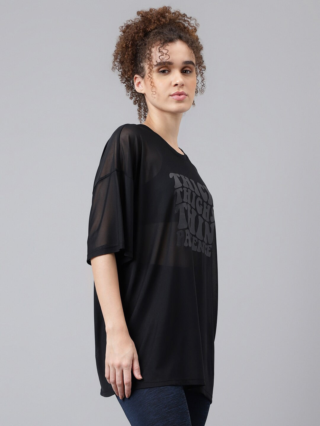 MKH Typography Printed Dri-FIT Relaxed Fit Sports T-shirt - Swadesiicart