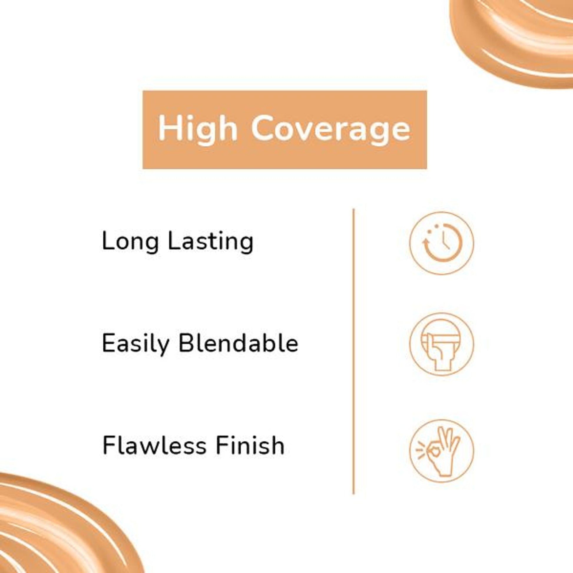 Matt Look High Coverage Waterproof Oil Free Matte SPF 25 Foundation - Beige - Swadesiicart