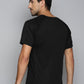 Alcis Men Black Slim Fit Running T-shirt | Swadesiicart