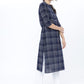 Vishudh Women Navy Blue Checked Kurta - Swadesiicart