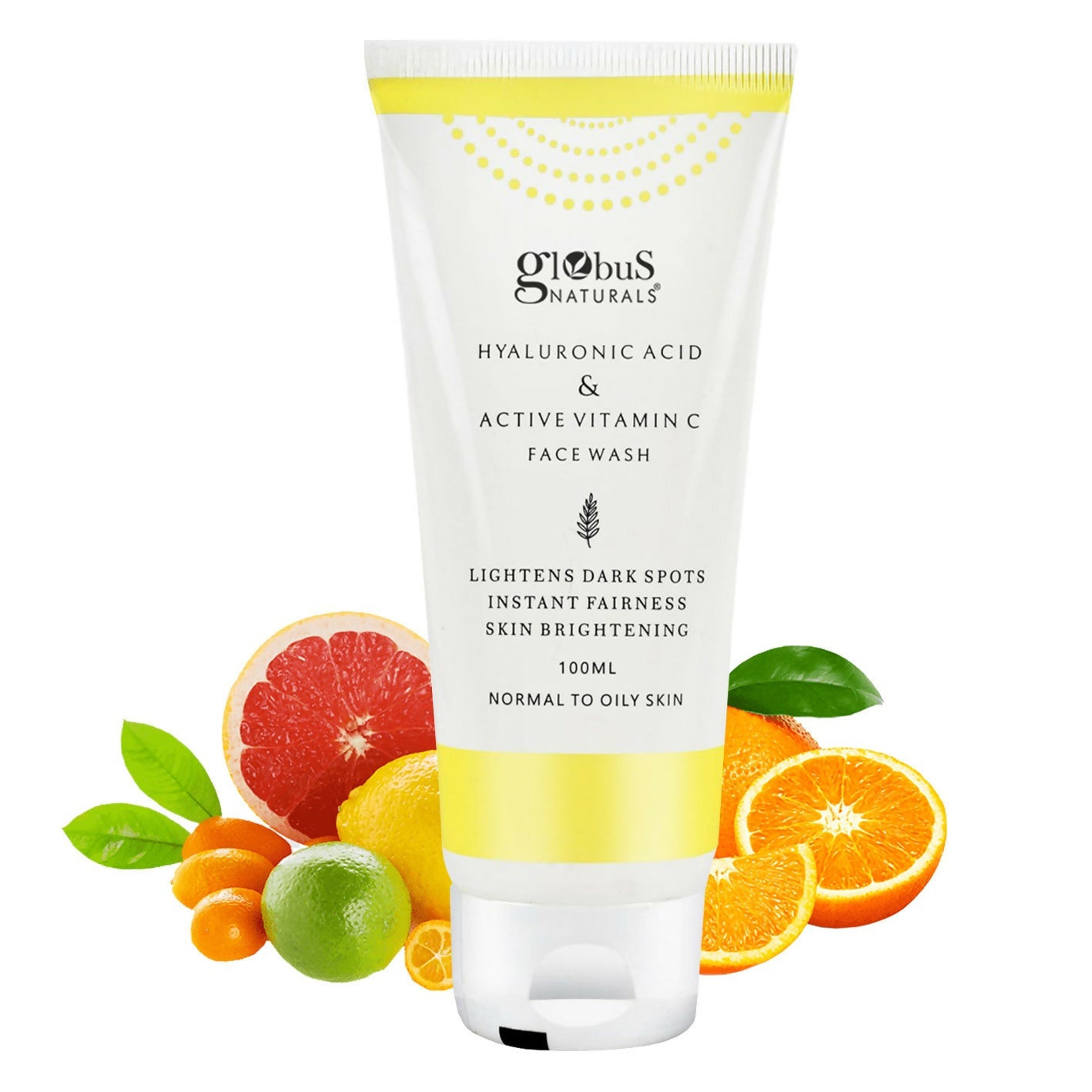 Globus Naturals Hyaluronic Acid & Vitamin C Face Wash | Swadesiicart