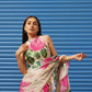 Tikhi Imli Floral Printed Poly Crepe Saree | Swadesiicart