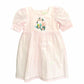 ArthLife Pink Flamingo Embroidered Dress