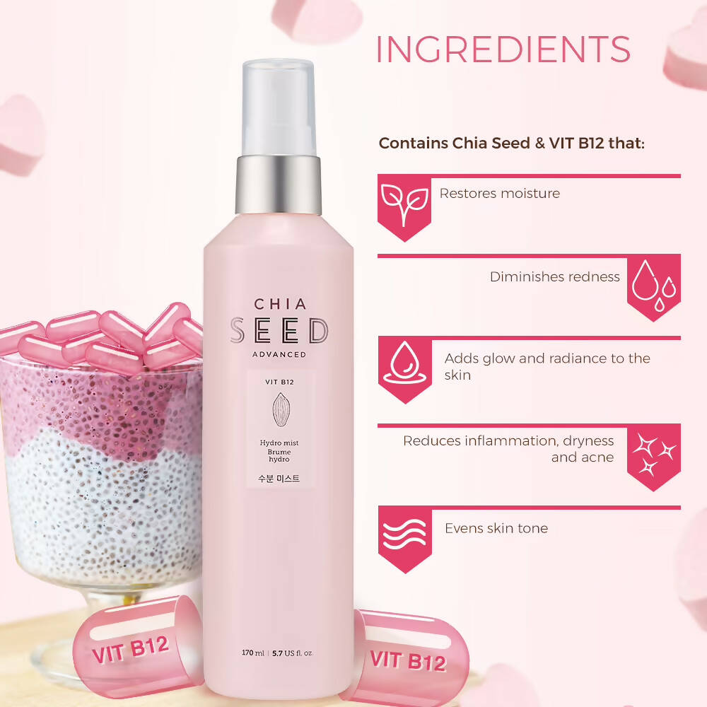 The Face Shop Chia Seed Hydro Mist - Korean Skincare | Swadesiicart