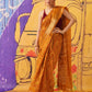 Tikhi Imli Leheriya Zari Jute Silk Ready to Wear Saree | Swadesiicart