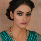 Dual Tone Kundan Neckpiece (silver) - Ruby Raang | Swadesiicart