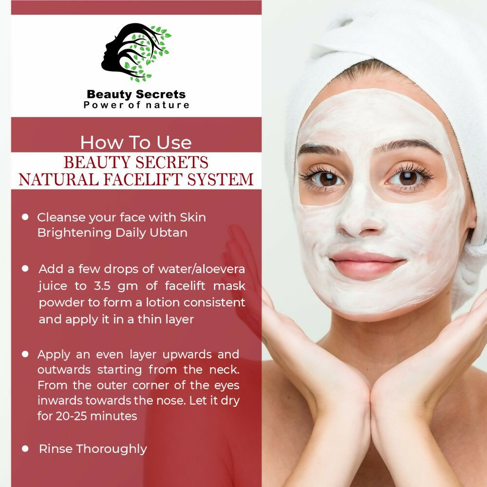Beauty Secrets Natural Face Lifting Mask/Pack | Swadesiicart