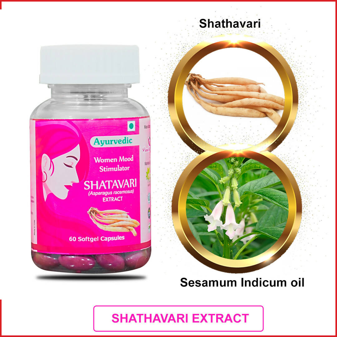 KBK Herbals Shatavari Extract Capsules - Swadesiicart