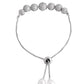 VOJ Silver Plated AD studded Necklace, Earrings With Ring And bracelet - Swadesiicart