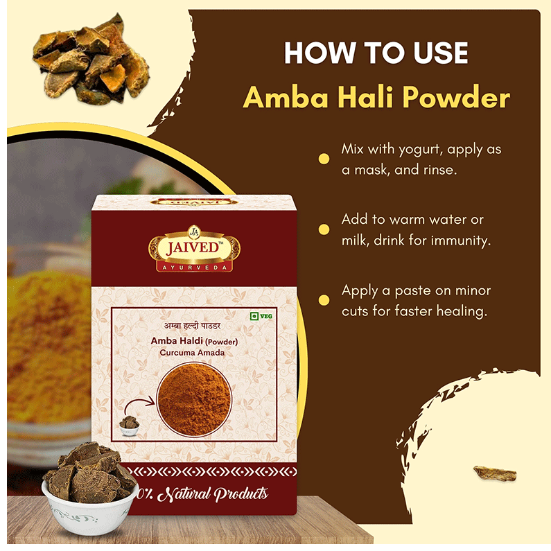 Jaived Ayurveda Amba Haldi Powder | Swadesiicart