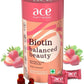 Ace Nutrimony Biotin Balanced Beauty Hair Gummies for Skin and Nails with Clinically Proven Keranat, Biotin - Strawberry | Swadesiicart