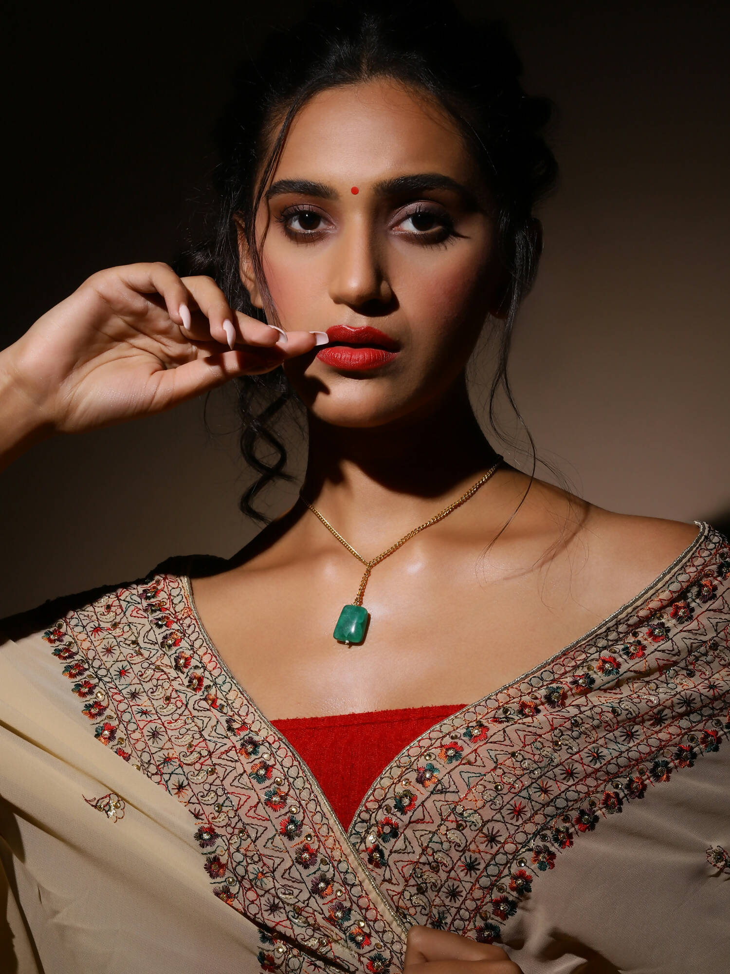 Women's Gold-Polished Chain - Ruby Raang | Swadesiicart