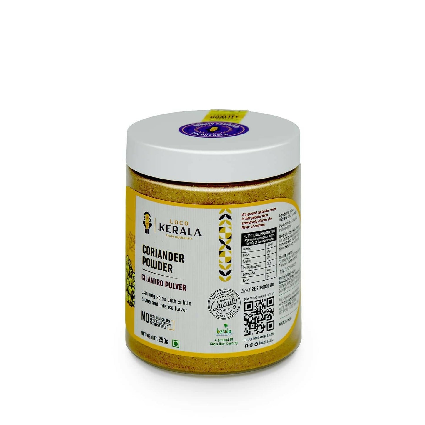 LocoKerala Cilantro Pulver Coriander Powder - Swadesiicart