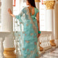 Tikhi Imli Ethnic Motifs Embroidery Organza Heavy Work Saree | Swadesiicart