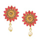 Cardinal Gold-Toned & Pink Onyx-Studded & Beaded Jewellery Set - Swadesiicart