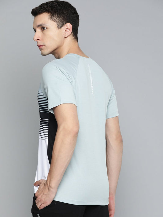 Alcis Men Striped Dry Tech Slim Fit T-shirt | Swadesiicart