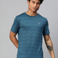 Alcis Striped Anti Static Slim Fit T-shirt | Swadesiicart