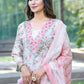 BulBul Fashionista Cotton Red Kurta Set with Dupatta - Swadesiicart