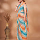 Tikhi Imli Striped Georgette Leheriya Ready to Wear Saree | Swadesiicart