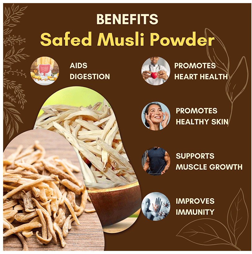 Jaived Ayurveda Safed Musli Powder | Swadesiicart