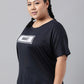 MKH Plus Size Typography Printed Relaxed Fit Dri-FIT T-shirt - Swadesiicart