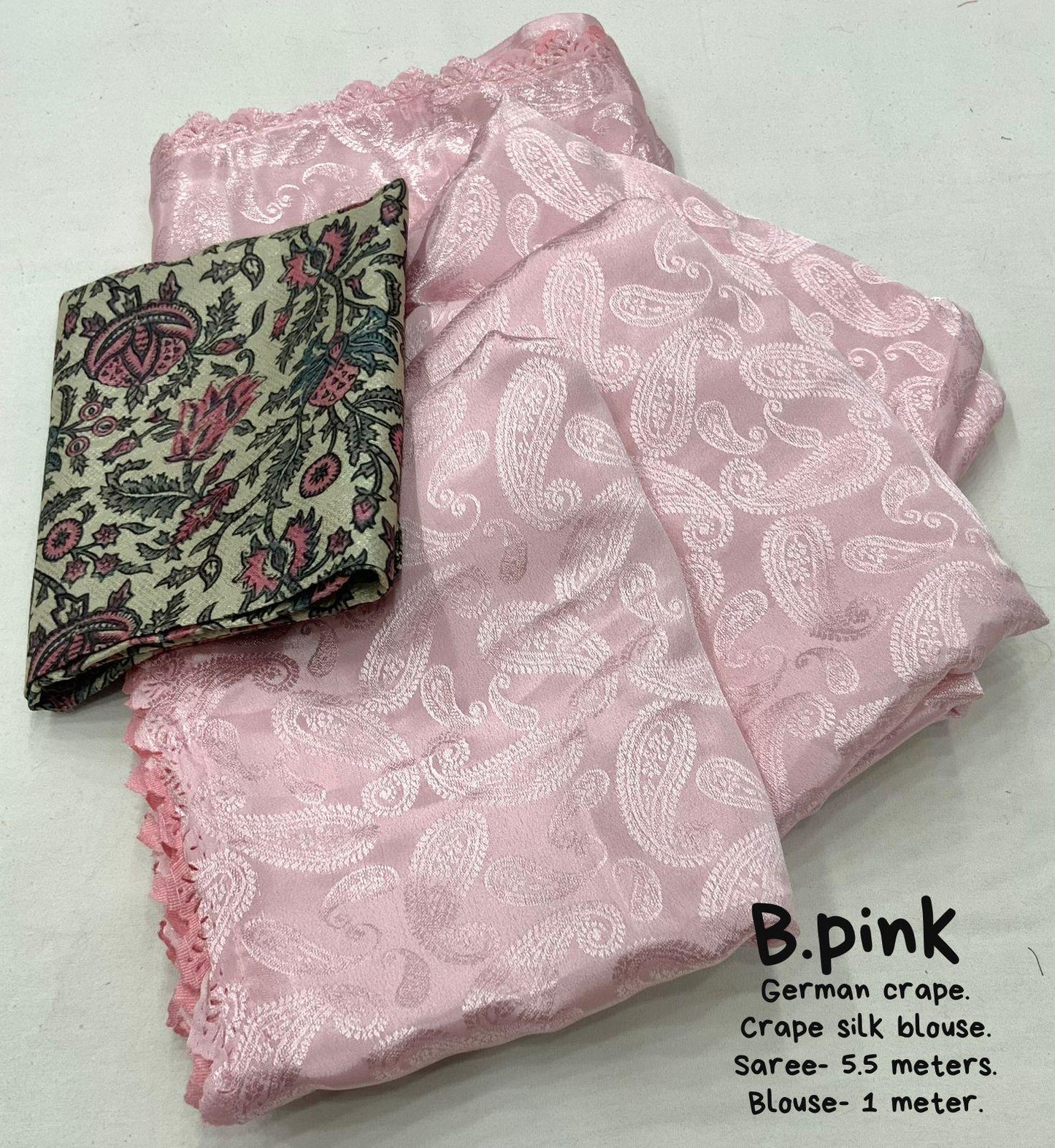 Pink Poly Silk Ethnic Motifs Saree with Unstitched Blouse - Hiral Fashion | Swadesiicart