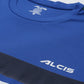 Alcis Men Blue & Black Striped Detail Slim Fit T-shirt | Swadesiicart