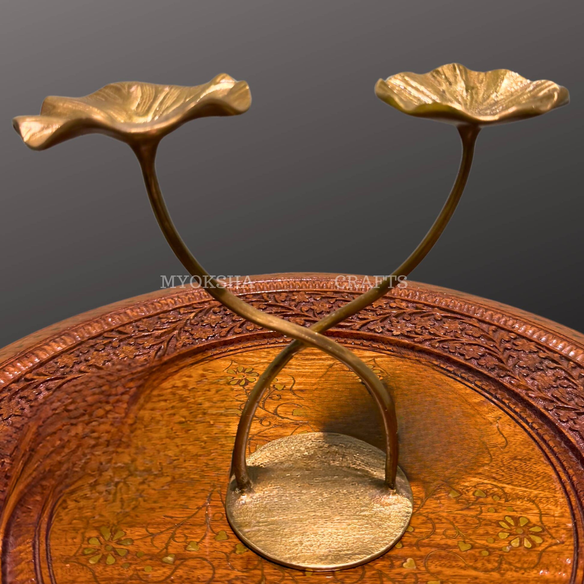 Brass Flower with Stand | Swadesiicart