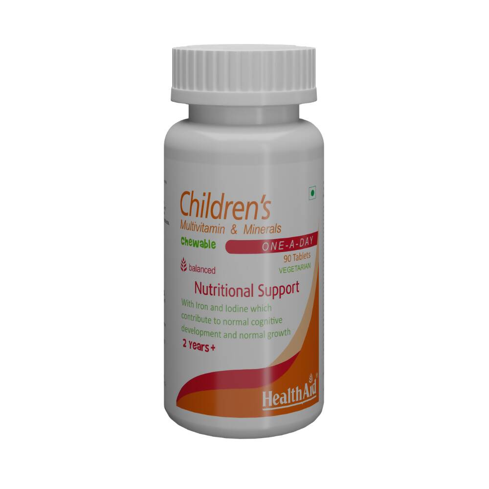 HealthAid Childrens MultiVitamin and Minerals Chewable Tablets | Swadesiicart