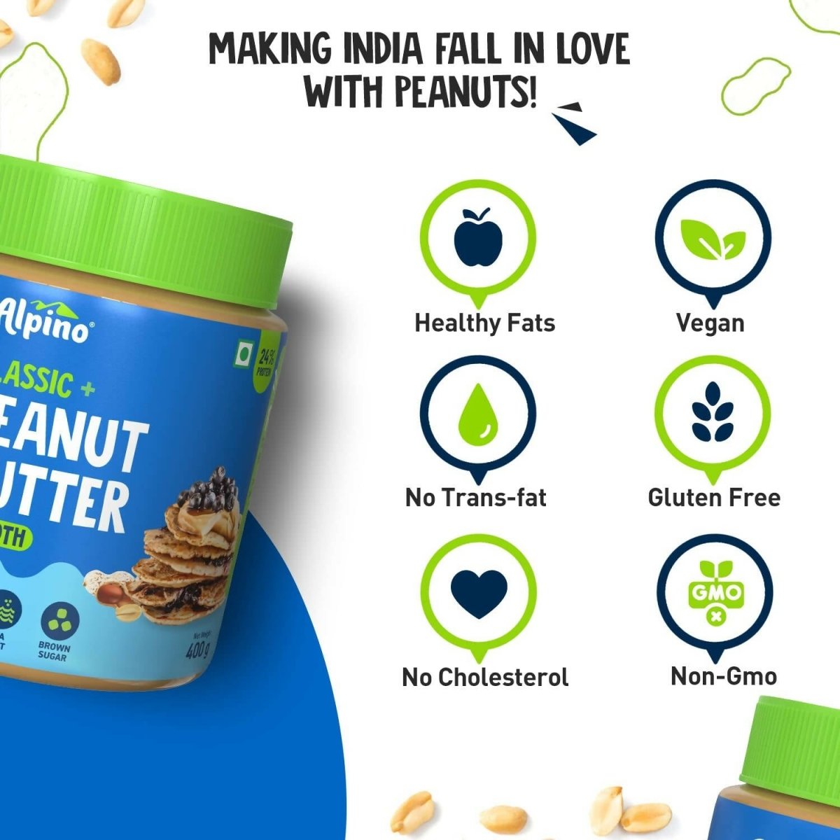 Alpino Classic Peanut Butter Smooth - Swadesiicart