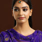 Ruby Raang Green and Red Meenakari Kundan Maang tikka | Swadesiicart