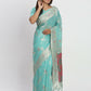 Shree Shyam Fashion Linen Cotton Sea Green Saree