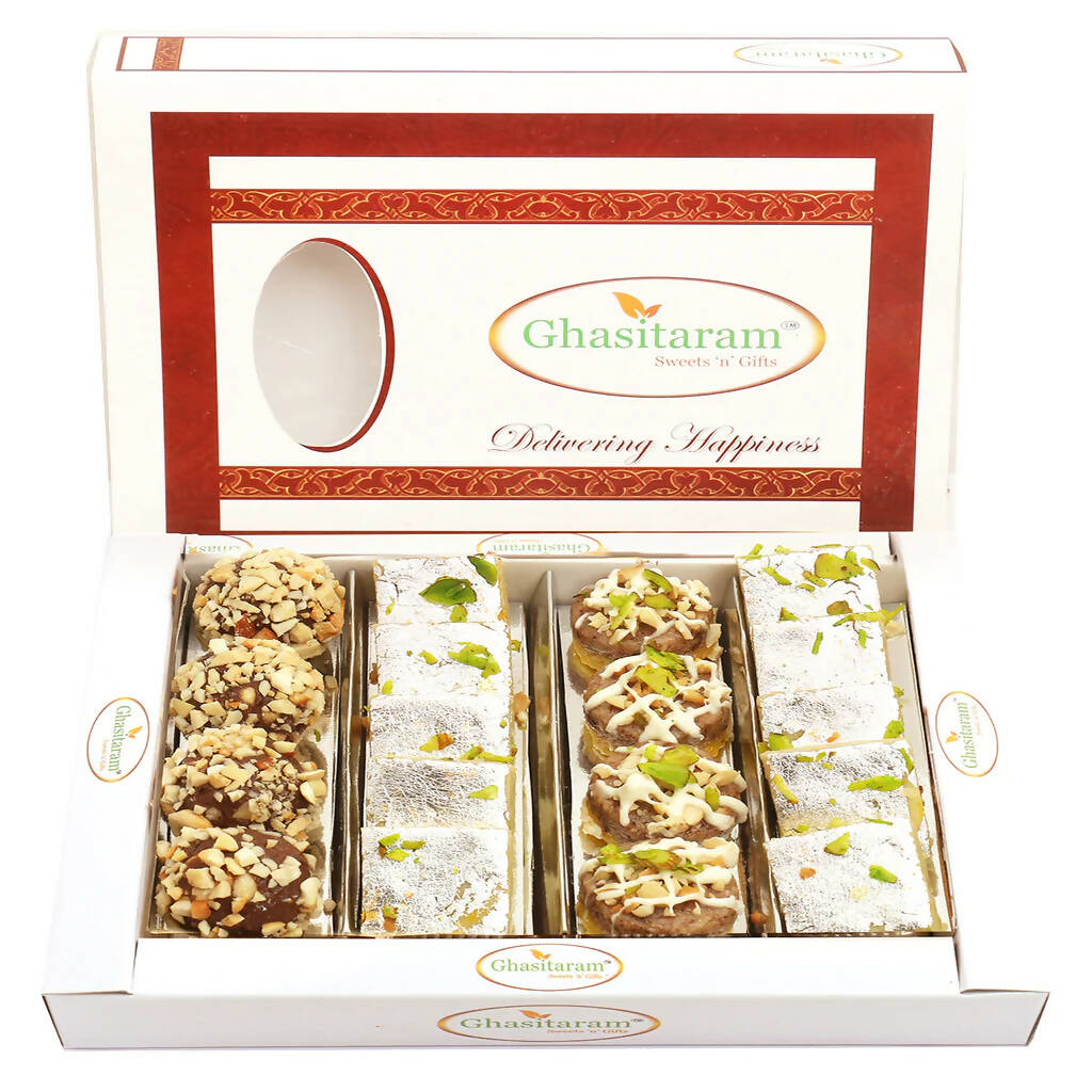 Ghasitaram Assorted Box Of Barfis, Dryfruit Sweets | Swadesiicart