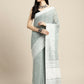 Shree Shyam Fashion Linen Sea Green Saree