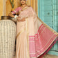 Shree Shyam Fashion Pink Linen Saree