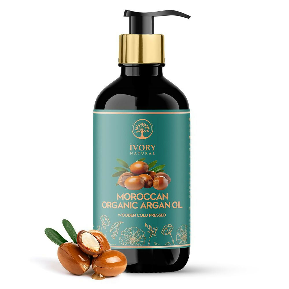 Ivory Natural Moroccan Organic Argan Oil Premium & Extra Virgin | Swadesiicart