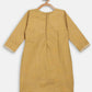 Ahalyaa Mustard Crepe Straight Kids Kurta Palazzo Set For Girls | Swadesiicart
