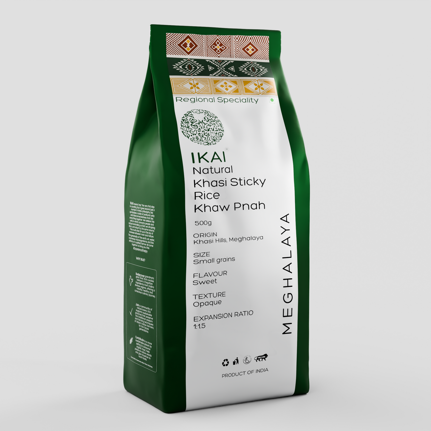 1 - Natural Khasi Sticky Rice - 500 gm