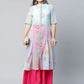 Ahalyaa Women Sea Green Floral Printed Top With Kurta | Swadesiicart