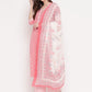 NOZ2TOZ Women Light Pink Cotton Kurta With Palazzo & Dupatta (3Pcs Set) - Swadesiicart