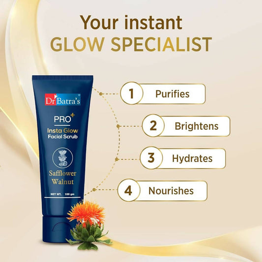 Dr. Batra's PRO+ Insta Glow Facial Scrub - Swadesiicart